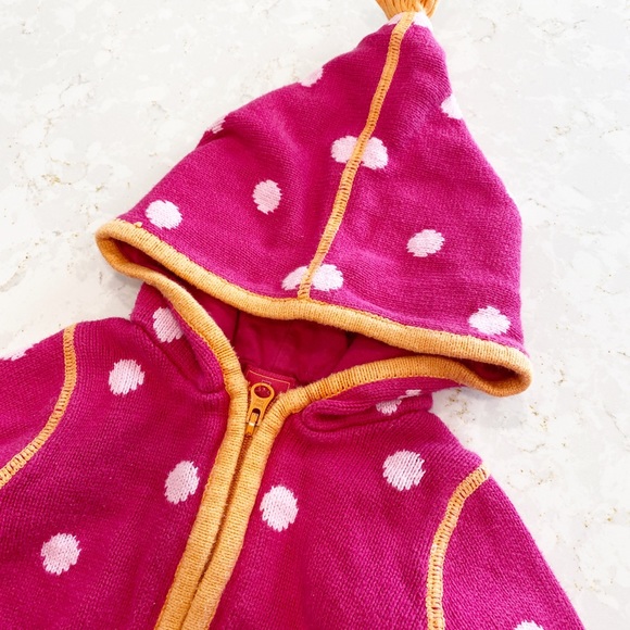 Gap Knit Polka Dot Zip Sweater - Picture 2 of 4